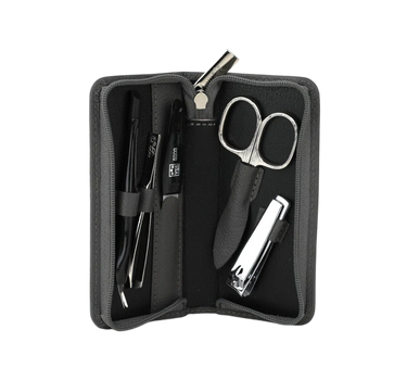 Erbe Solingen-Manicure Case5Pc Blue Leather # 99264