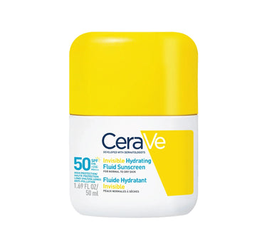 Cerave Fluid Sunscreen Invisible Hydrating Spf 50 50Ml
