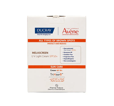 Ducray Melascreen SPF50+ 50ml + Avene Fluid SPF50+ 50ml Free