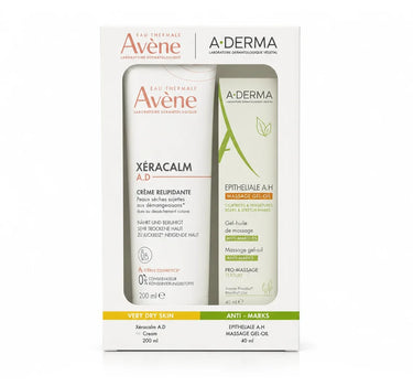 Avene Xeracalm A.D Cream 200ml + A-Derma Epitheliale A.H 200ml Free