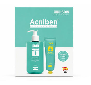 Isdin Acniben Kit Save 40% ( Matifying Cleanser 400ml & Purifying Face Mask 75ml )
