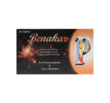 Benakar For Polyneuropathy And Nerve Disorders 10 Tablets