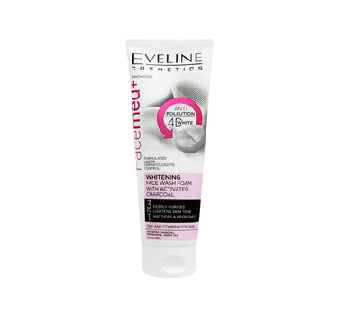 Eveline Whitening Wash Foam With Charcoal