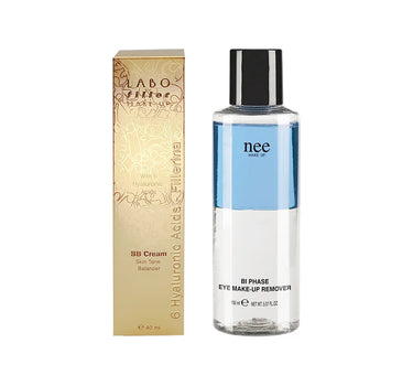 OFFER FILLERINA BB LIGHT BEIGE 1 + NEE EYE MAKE UP REMOVER