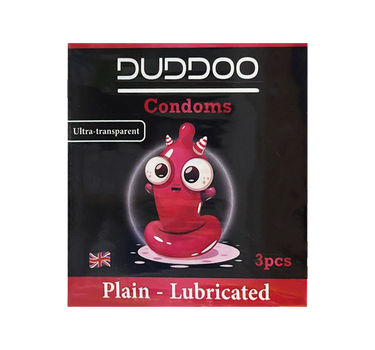 Duddoo Lubricated Plain Condoms 3 Pcs