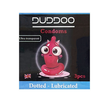 Duddoo Lubricated Dotted Condoms 3 Pcs