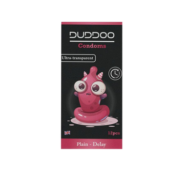 Duddoo Delay Plain Condoms 12 Pcs