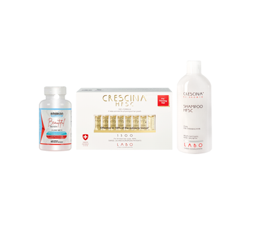 Crescina HFSC 100% 1300 Man 20 FL + A. C. Biotin + Crescina HFSC Man Shampoo