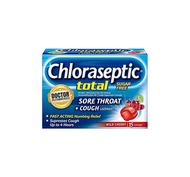 chloraseptic total wild cherry sugar free 15 tab