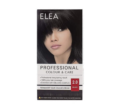 Elea Hair Color Cream 2/0 Black 123 ml