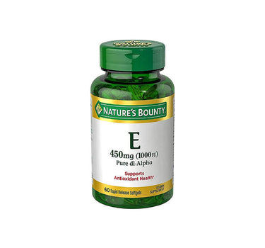 Natures Bounty Vitamin E 450Mg 1000 Iu Dl Alpha Softgels 60 S