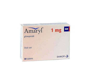 Amaryl 1 mg 30 Tabs For Diabetes
