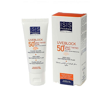 Isis Uveblock Spf50+ Light Tinted Fluid Package