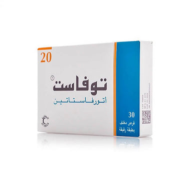 Tovast 20 mg Tabs 30'S for high cholesterol level