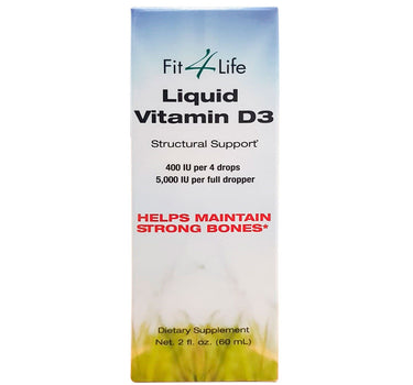 Fit 4 Life Vit D3 400 Liq Drop Bone and dental health