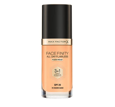FACEFINITY ALL DAY FLAWLESS FLEXI-HOLD 3IN1 FOUNDATION WARM SAND W70