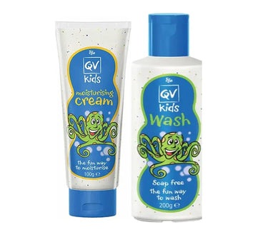 Qv Kids Cream 100g + Qv Kids Wash 200ml 50% OFF