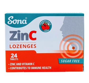 Sona Chewable Zinc C Tabs 24's
