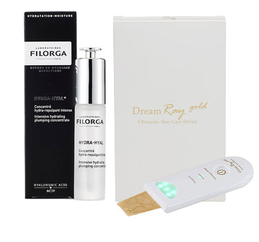 Derma Ray Gold Ultrasonic Device + Filorga Hydra Hyal Offer Package