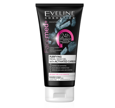 Eveline Facemd Purifying Facial Wash Gel With Activated Carbon 150 ml
