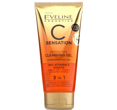 Eveline C Sensation Revitalising Cleansing Wash Gel Combination & Oily Skin150ml