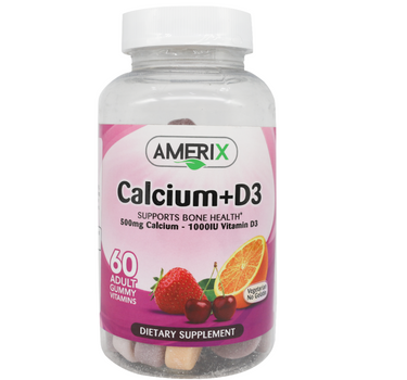Amerix Calcium + D3 Adult Gummies 60'S