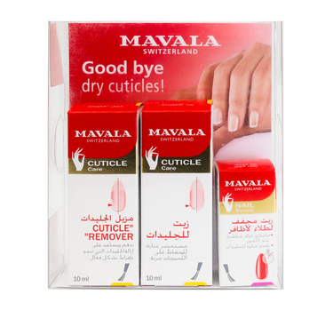 مافالا عرض جود باي للعناية بالأظافر (مزيل الجليدات + زيت الجليدات + زيت مجفف لطلاء الأظافر)