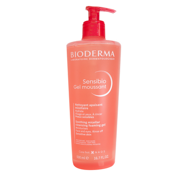 Bioderma Sensibio Foaming Gel 500 mL 2832106 for skin cleaning