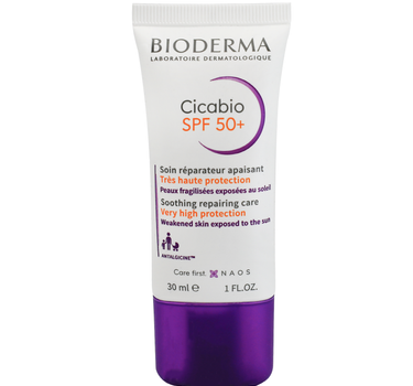 Bioderma Cicabio SPF 50+ Repairing Care Cream 30 mL 2156873 for soothing