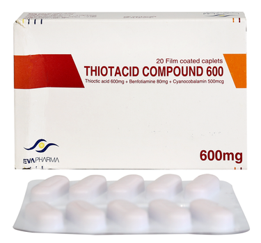 THIOTACID COMPOUND 600 mg 20 CAPLETS for nerve disorder