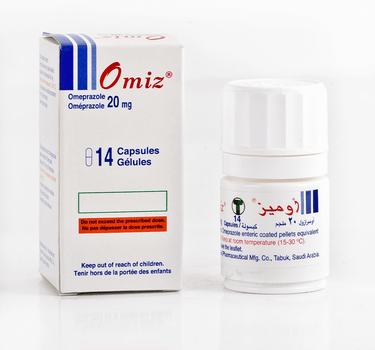 Omiz 20mg 14 capsules for heart burn