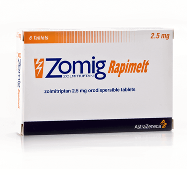 Zomig Rapimelt 2.5Mg 6 Tablets for Migraine