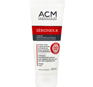 ACM Sebionex.K Exfoliating AHA15% Cream 40 mL to purify the skin