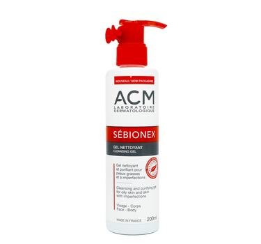ACM Sebionex Cleansing Gel Face & Body 200 mL for oily skin