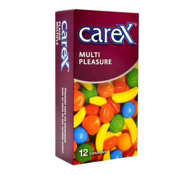 Carex Multi Pleasure Condoms 12'S for maximum protection