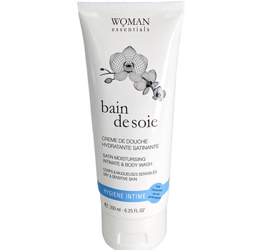 Woman Essentials Satin Moisturing Intimate & Body Wash 200ml for personal hygiene