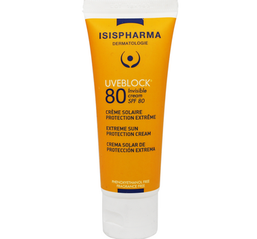 Isis Uveblock 80 Invisible Cream 40 mL Isisv80 high sun protection