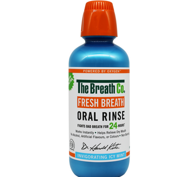 The Breath Co Fresh Breath Oral Rinse Icy Mint 500ml