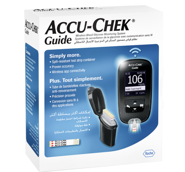 Accu Chek Guide mg/dL Device + 50 Test Strips