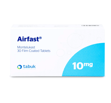 Airfast 10 mg Tabs 30'S to control asthma