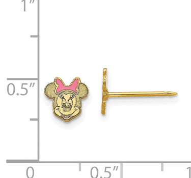 Inverness 807E GP Minnie Mouse Earrings 14KT