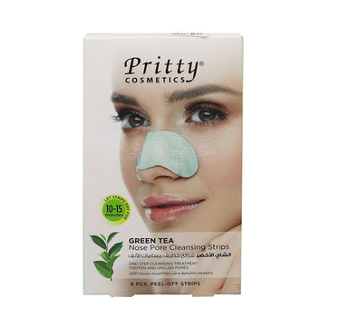 Pritty Nose Pore Cleansing Green Tea Strips 6'S