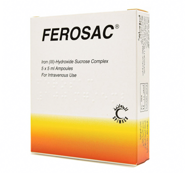 Ferosac Injection 100 mg/5 ml 5 Amps