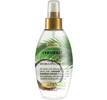 Ogx Coconut Oil Hydrating Spray 118 mL to prevent dryness