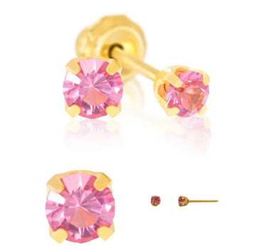 Inverness 90C Rose Earrings 24KT 3mm