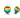 Inverness 900C Stainless Steel Rainbow Earrings