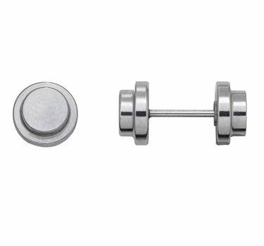 Inverness 810E Stainless Steel Barbell Earrings 7mm