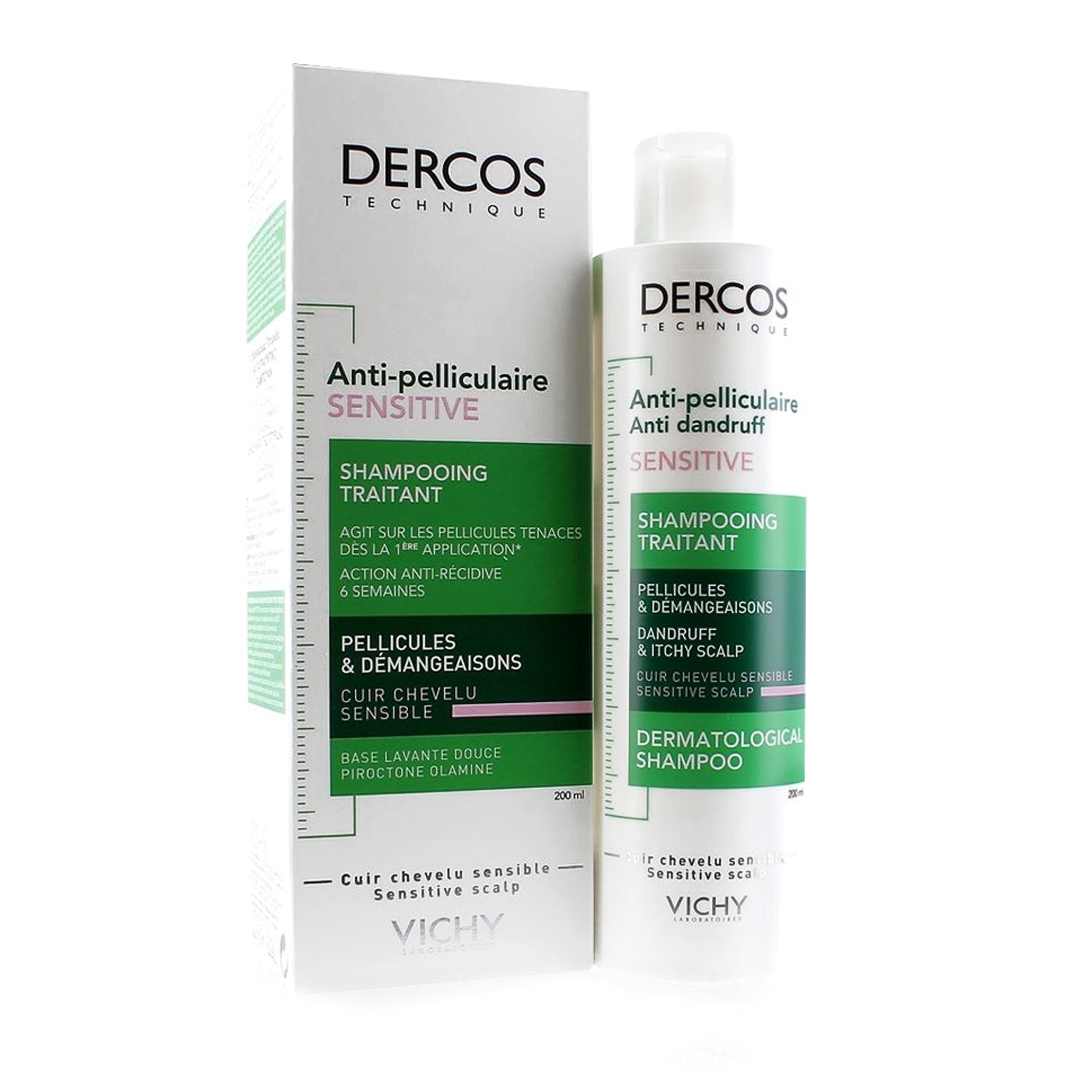 Vichy Dercos Anti Dandruff Sensitive Scalp Shampoo 200 ML 81242 vichy-dercos-anti-dandruff-sensitive-scalp-shampoo-200-ml-81242