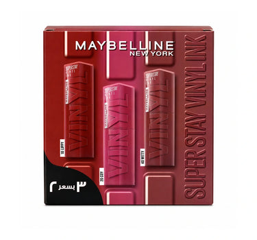 3X Super Stay Vinyl Lipstick Set