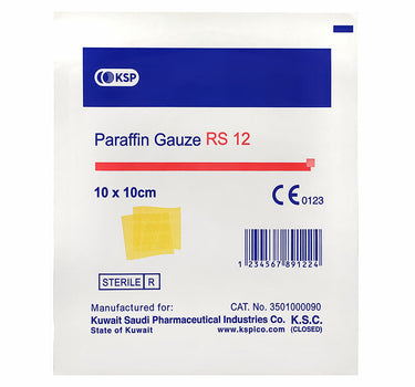 KSP Paraffin Gauze RS12 - 10 X 10cm 10 Pcs
